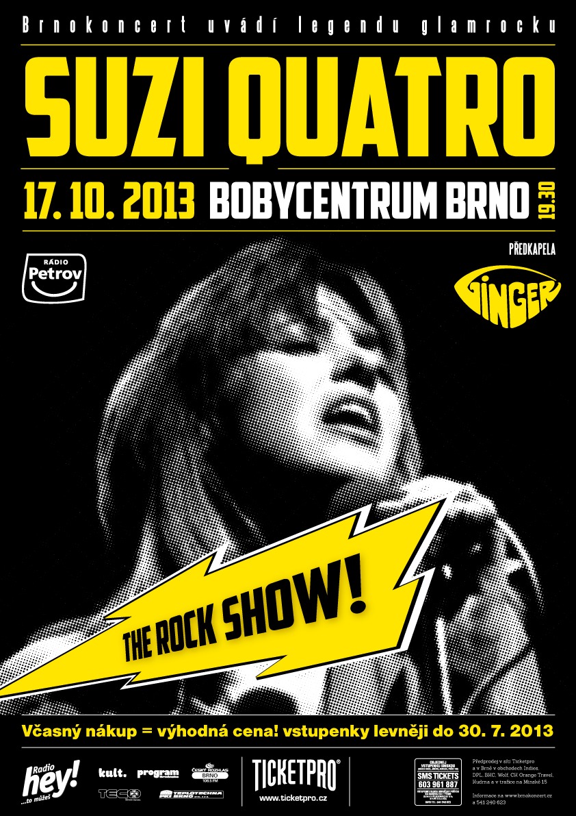 Suzi Quatro vystoupí na jediném koncertě na Moravě!